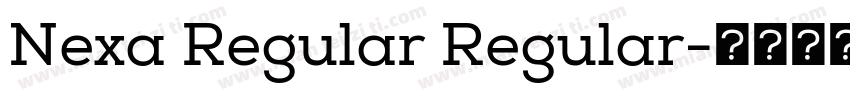 Nexa Regular Regular字体转换